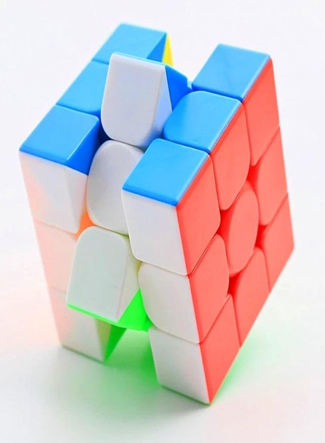 ICW Stickerless Speed Square Cube Stickerless Brainstorming Magic Smooth Puzzle Games for Children and Adult (3x3) - Image 2